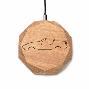 Wireless Charger QI BMW Z1 Design (Gravur) [Eiche] Holz