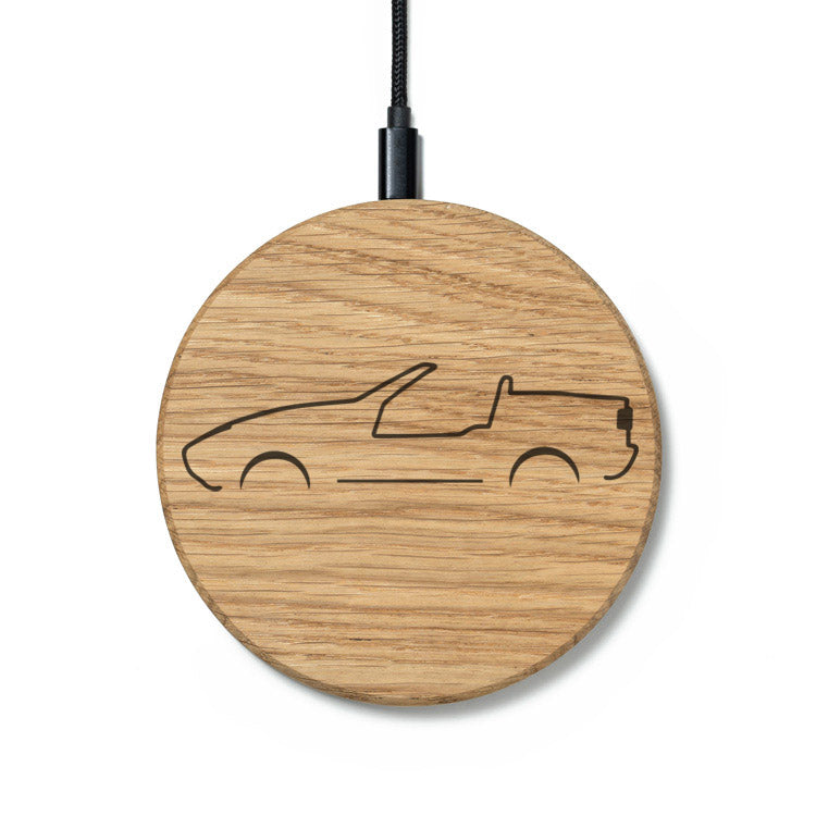 Wireless Charger Slim BMW Z1 Design (Gravur) [Eiche] Holz