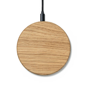 Wirelesscharger Slim Eiche Oak Holz Kabelos Ladegerät